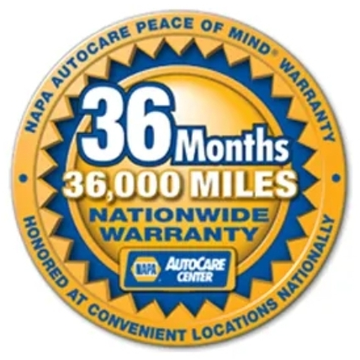 Garantía Nacional NAPA de 36 meses / 36,000 millas